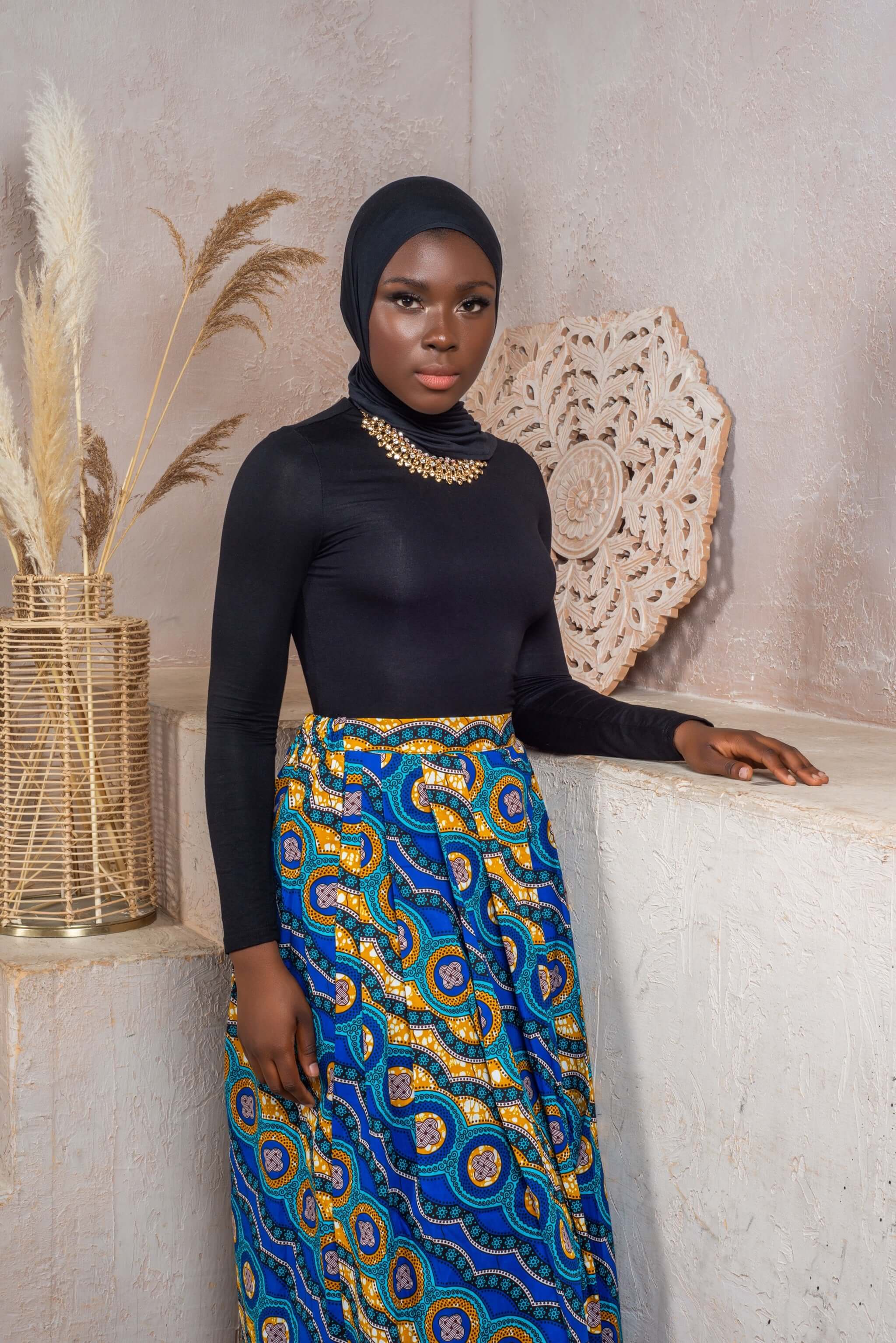 ankara print skirt - The Wifey Collection, modest fashion 